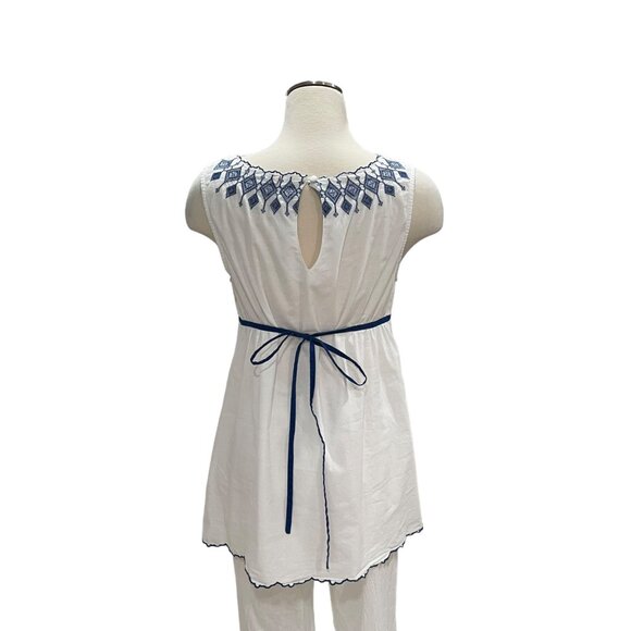 Large Boho Chic Tunic Top Festival Casual Summer Beach Embroidered Lightweight - Picture 7 of 11